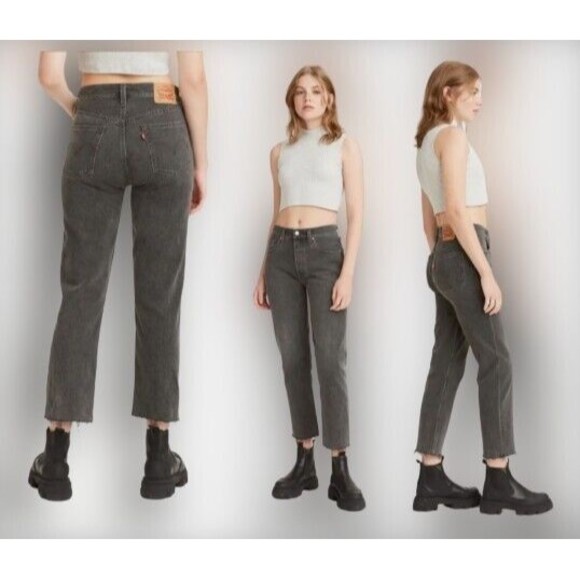 Levi's Denim - Levi's 501 Original Cropped High-Rise Straight Leg Jeans Women's Size 24x26